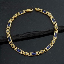 Bracciale Uomo Oro Zaffiro