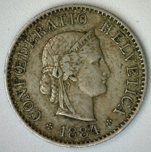 1884 svizzera centesimi - 1884, b