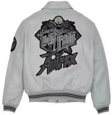 Mens Avirex Leather Bomber