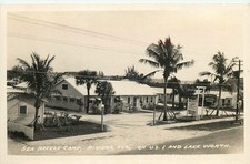 1940s Riviera Florida Sea Breeze Camp Lake vale US 1 RPPC cartolina 25-9184