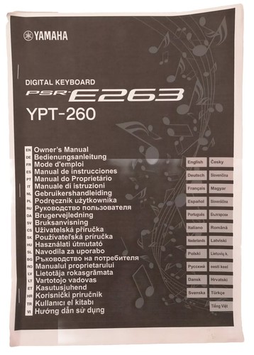 Yamaha psr e263 - yamaha, psr-e263