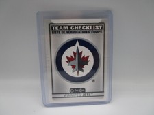 21-22 O-Pee-Chee OPC Winnipeg Jets #581 scheda lista di controllo 