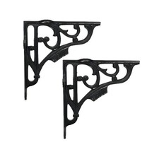 Staffa Scaffale 2 Pezzi Nero