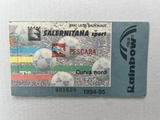 salernitana-pescara  1994/95 biglietto calcio (Lazio,Roma,napoli,milan,juventus)
