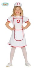 COSTUME CARNEVALE INFERMIERA BAMBINO VESTITO GUIRCA DONNA CROCE ROSSINA