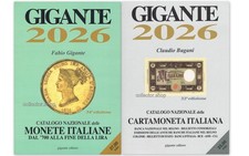 GIGANTE 2026 CATALOGO MONETE ITALIANE + GIGANTE 2026 CATALOGO CARTAMONETA ITALIA