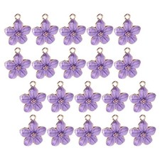  20 Pcs Ciondoli Per Orecchini Ciondolo A Sospensione Fascino Dei Fiori