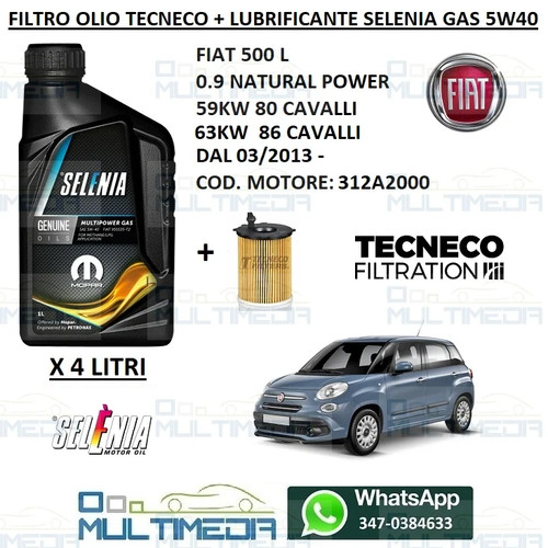 Filtro olio selenia - filtro,