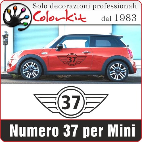 Numeri adesivi nero - 37,