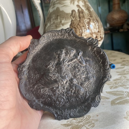 Piattino peltro arte - peltro, carpani