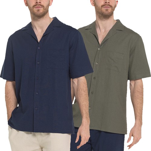 Camicia uomo lino - , corta