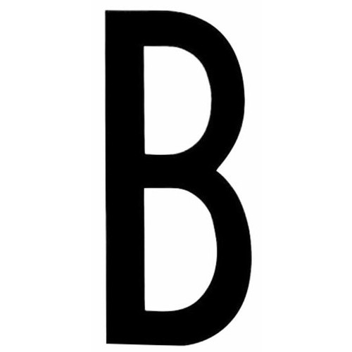 Lettera adesiva per targa - lettera,