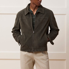 Giacca Uomo Pelle Grigio Pura