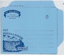 RHODESIA & NYASSALAND - Aerogrammi: VICTORIA FALLS