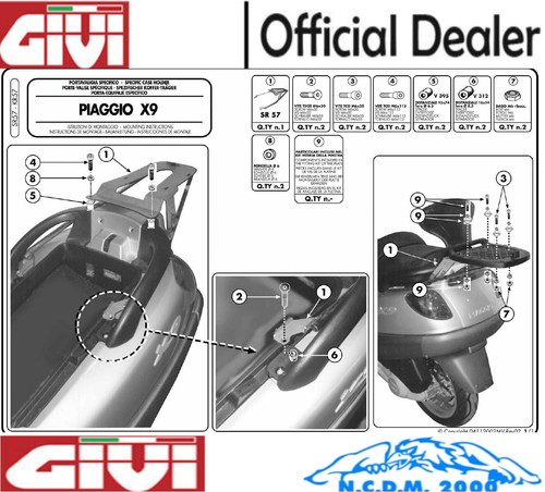 Attacco posteriore givi - attacco,