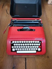 Olivetti Lettera 92 Rossa macchina da scrivere Vintage 