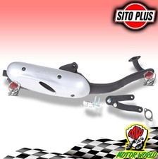 MARMITTA 0586 SITO PLUS 2T PER APRILIA SCARABEO STREET 50 MOTORE PIAGGIO 2009 >