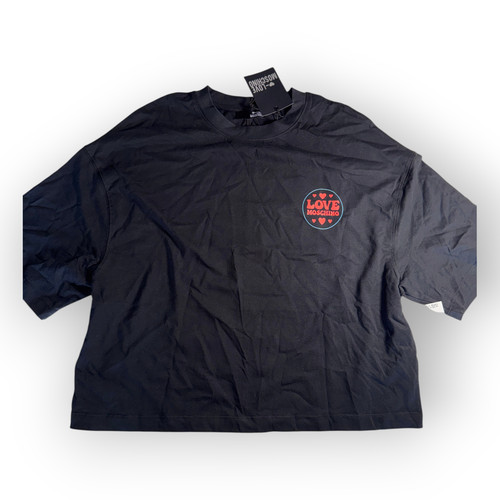 Shirt love moschino nera - t-shirt,