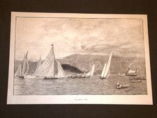 Gara dei Comuni del Lago di Como nel 1881 La corsa delle barche o barca a vela