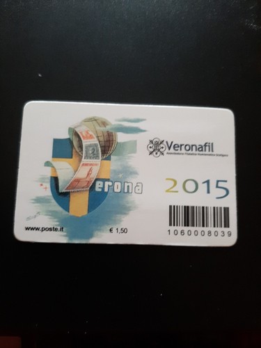 Italia 2015 tessera filatelica - italia,