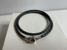 Pandora Gray Leather Braided