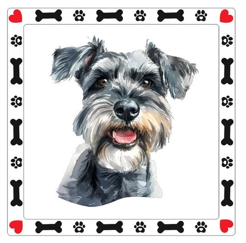 Adesivo cane schnauzer - adesivo,