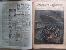 La Domenica del Corriere Annata Completa 1912 RARA TITANIC