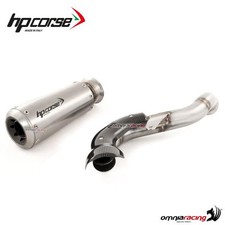 Scarico HpCorse GP07 alto satinato racing per Ducati Hypermotard 939 16-18