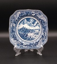 Antico Piatto In Porcellana Inglese Johnson Bros Historic America