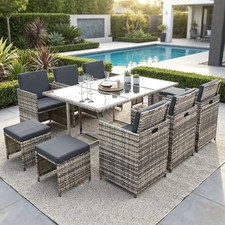 Set di sedie in polyrattan