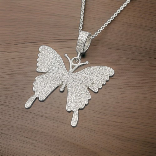 Collana farfalla strass