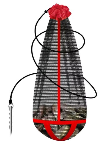 Borsa rete pesca pieghevole - rete,