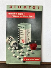 Insegna Anni 50 AICARDI Cartoncino Da Banco Farmacia