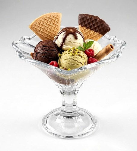 Set coppe gelato - 6, borgonovo