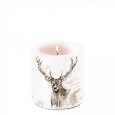 Candela corna di cervo candela fantasia decorazione da tavolo stile country c...