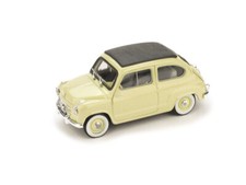 Modellino Auto scala 1:43 diecast Brumm FIAT 600 CONVERTIBILE modellismo epoca
