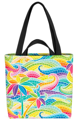 Borsa palma mosaico hawaii