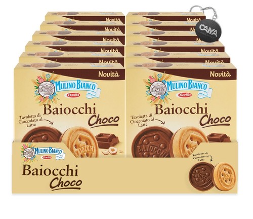 Mulino bianco baiocchi choco - bianco,,