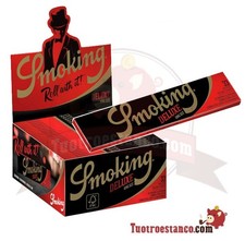 Cartine Smoking Nere Deluxe King Size Black Deluxe Lunghe Da 50 LIBRETTI