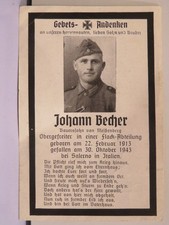 luttino SOLDATO WEHRMACHT caduto a Salerno 30 ottobre 1943 Sbarco Avalanche di