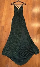 Primavera green sequin - green, mesh