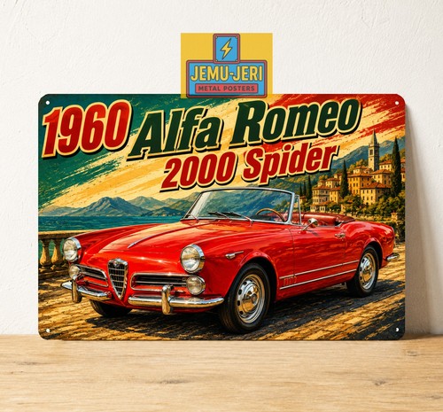 Poster alfa romeo 2000 spider - alfa,