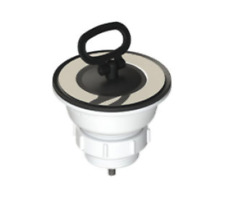 PILETTA PER LAVELLO CUCINA CERAMICA E INOX 11/4" e 11/2" Ø 80 mm CON TAPPO