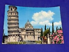 PISA TORRE PENDENTE E ABSIDE DEL DUOMO VIEW - Cartolina Vintage a Colori