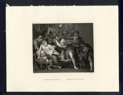 Sansone delila incisione - e,