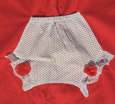 His & Hers Vintage Large Size Pillow Cases Red Polka Dot Bloomers & Boxers New 