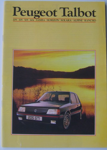 Peugeot talbot samba - talbot, horizon