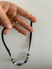 Collana elegante con perline blu donna Conbipel NUOVA