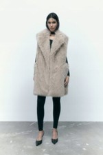 ZARA GILET LUNGO OVERSIZE