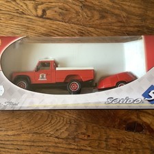 Solido 3146 1:43 Land Rover Defender Pick Up vigili del fuoco con rimorchio in confezione originale KW